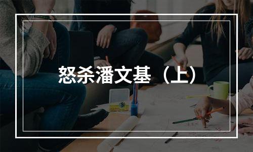怒杀潘文基（上）