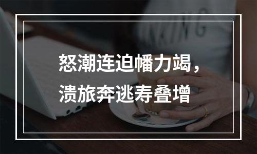 怒潮连迫幡力竭，溃旅奔逃寿叠增