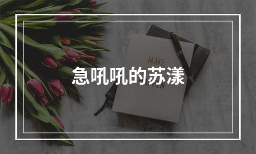 急吼吼的苏漾