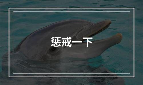 惩戒一下