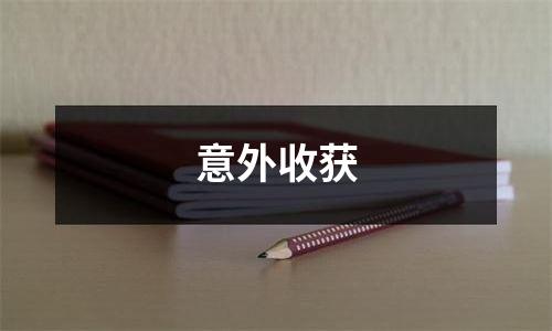 意外收获
