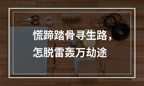 慌蹄踏骨寻生路，怎脱雷轰万劫途