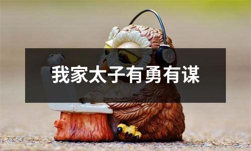 我家太子有勇有谋