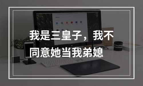我是三皇子，我不同意她当我弟媳