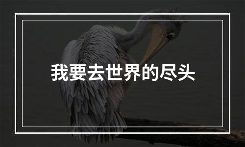 我要去世界的尽头