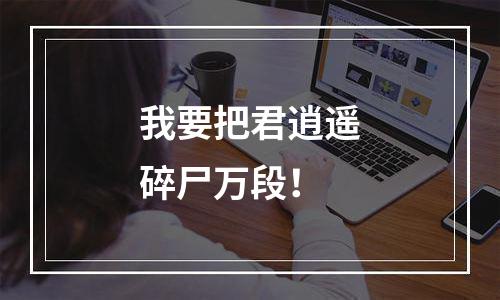 我要把君逍遥碎尸万段！