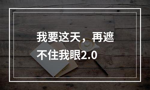 我要这天，再遮不住我眼2.0