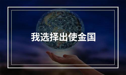 我选择出使金国