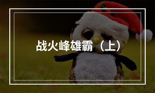 战火峰雄霸（上）