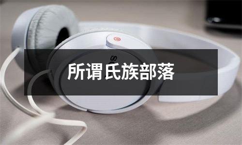 所谓氏族部落