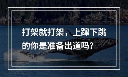 打架就打架，上蹿下跳的你是准备出道吗？