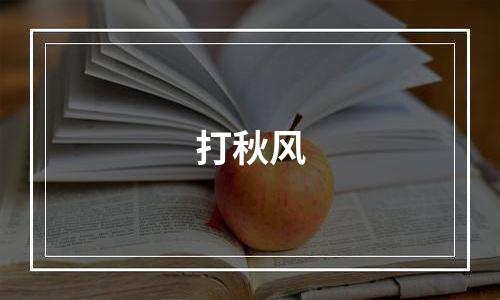 打秋风