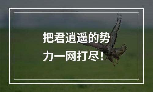 把君逍遥的势力一网打尽！