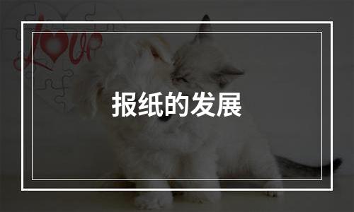 报纸的发展