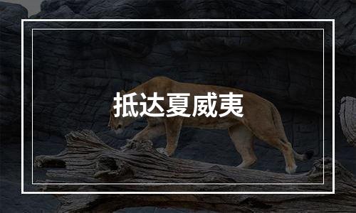 抵达夏威夷