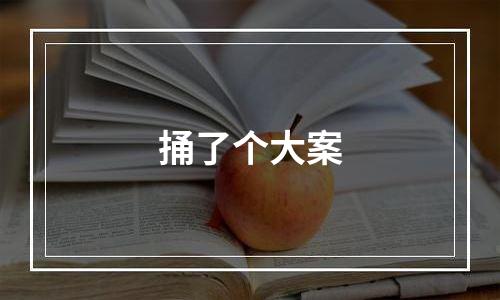 捅了个大案