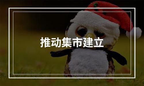 推动集市建立