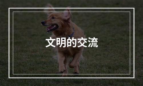 文明的交流