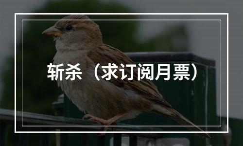 斩杀（求订阅月票）