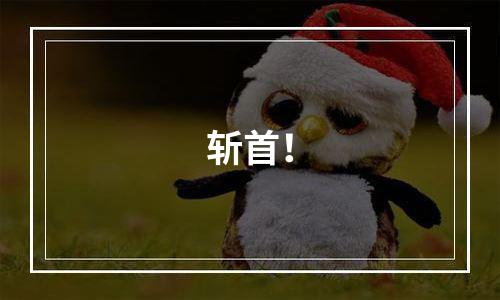 斩首！