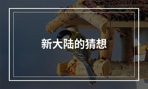 新大陆的猜想