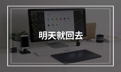 明天就回去