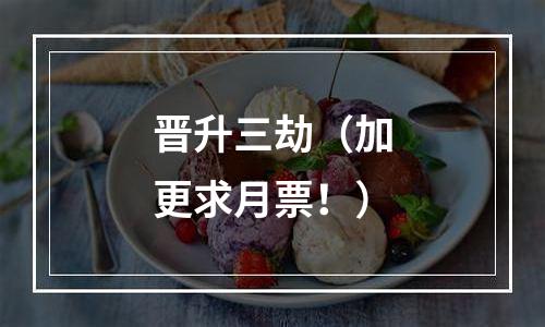 晋升三劫（加更求月票！）
