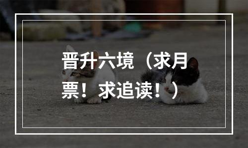 晋升六境（求月票！求追读！）