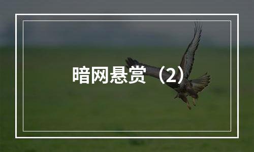 暗网悬赏（2）