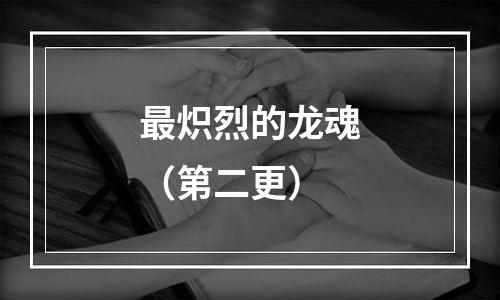 最炽烈的龙魂（第二更）