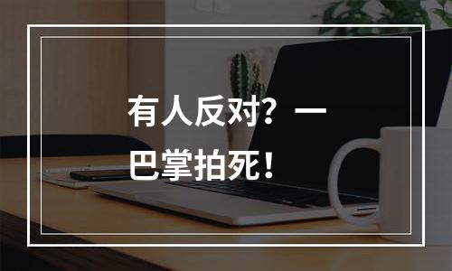 有人反对？一巴掌拍死！