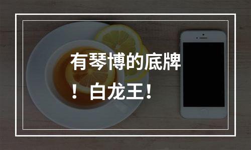 有琴博的底牌！白龙王！