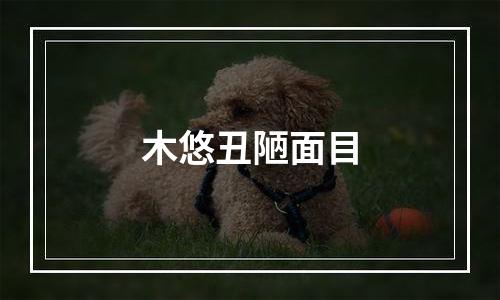 木悠丑陋面目