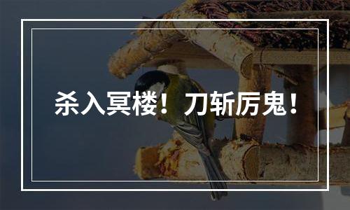 杀入冥楼！刀斩厉鬼！