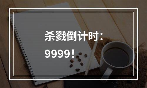 杀戮倒计时：9999！