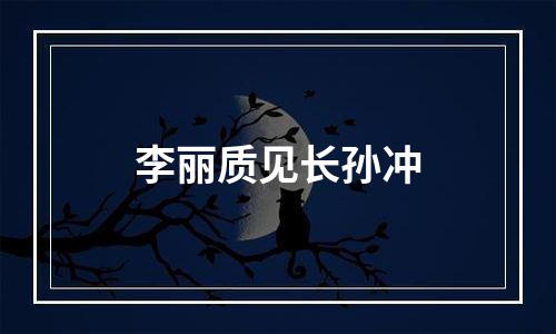 李丽质见长孙冲