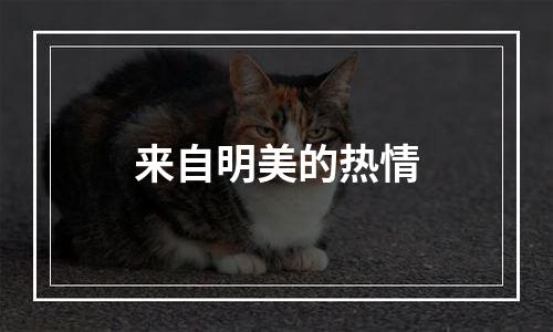来自明美的热情