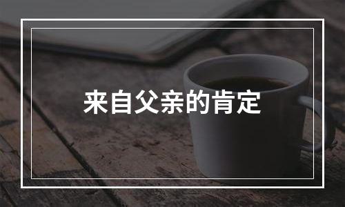 来自父亲的肯定