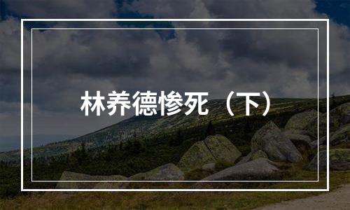 林养德惨死（下）