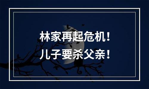 林家再起危机！儿子要杀父亲！