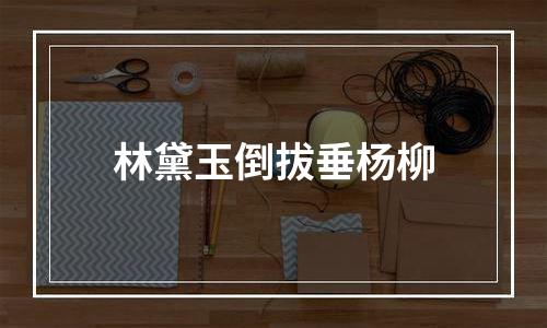 林黛玉倒拔垂杨柳