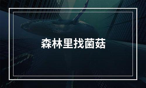 森林里找菌菇