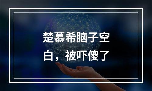 楚慕希脑子空白，被吓傻了