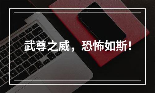 武尊之威，恐怖如斯！