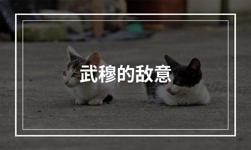 武穆的敌意