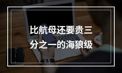 比航母还要贵三分之一的海狼级