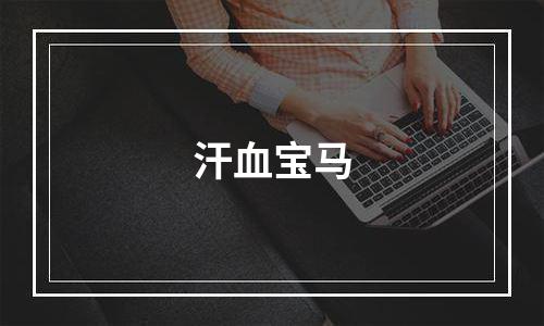 汗血宝马