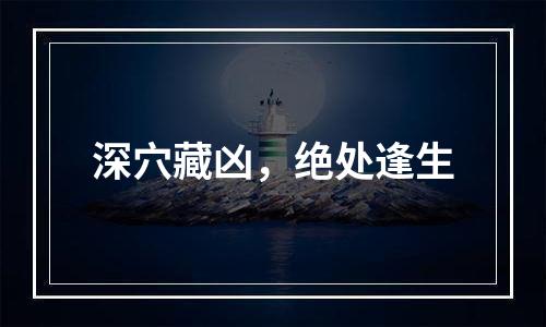 深穴藏凶，绝处逢生