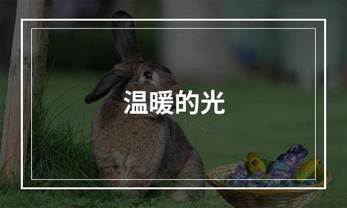 温暖的光