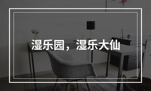 湿乐园，湿乐大仙